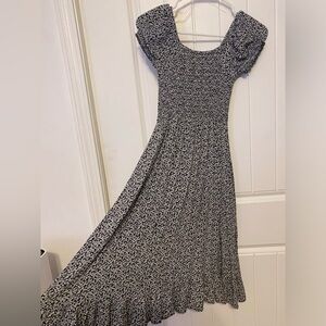 RSQ Midi Flower Dress With Pockets